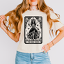 Dog Mama Tarot Card - Boxy Crop Tee