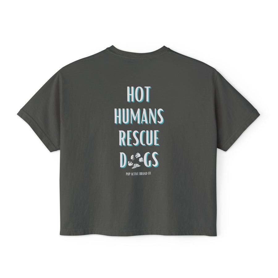 Hot Humans Rescue Dogs - Crop Tee