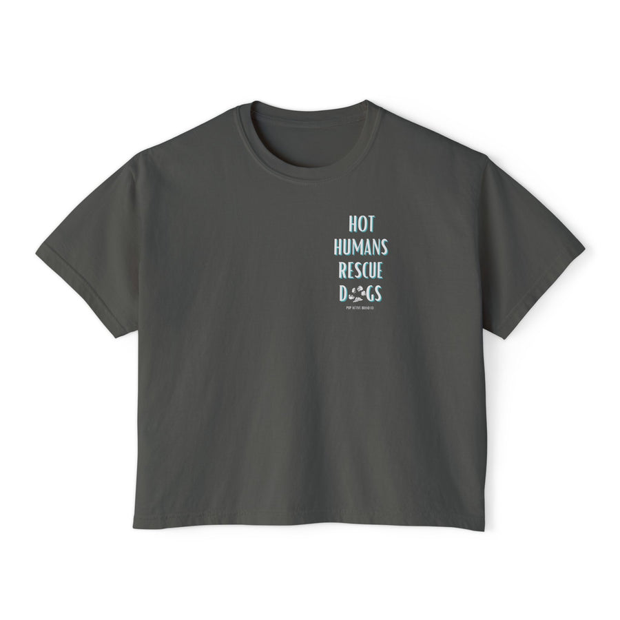 Hot Humans Rescue Dogs - Crop Tee