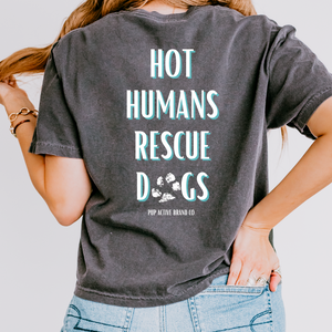 Hot Humans Rescue Dogs - Crop Tee