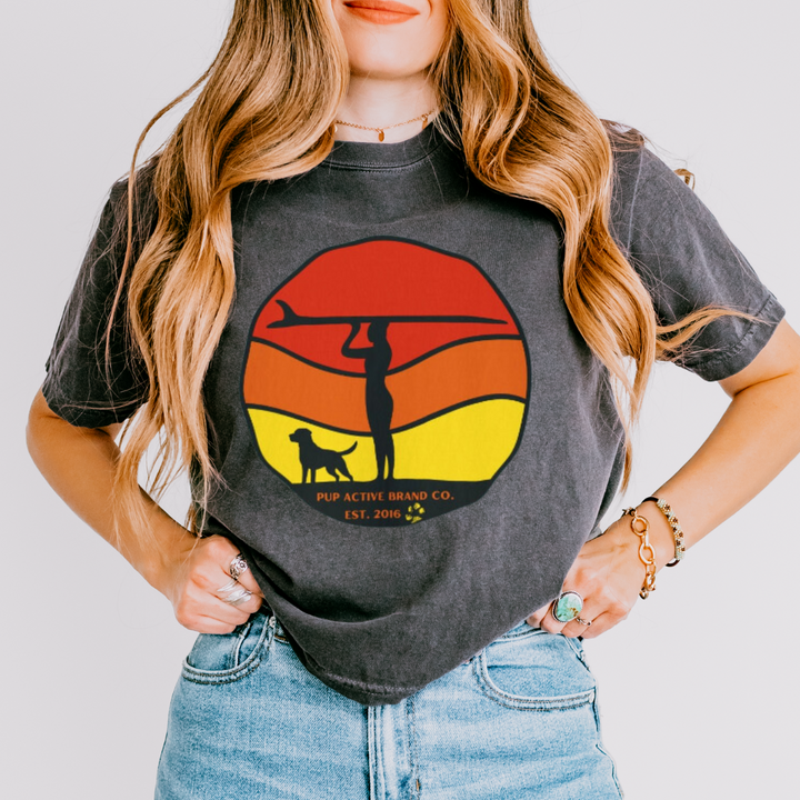 Sunset Paddle - Boxy Crop Tee