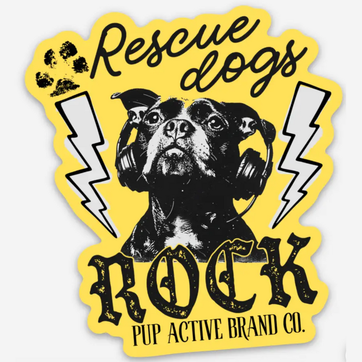 Rescue Dogs Rock - Sticker