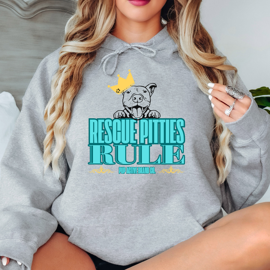 Rescue Pitties Rule - Unisex Hoodie