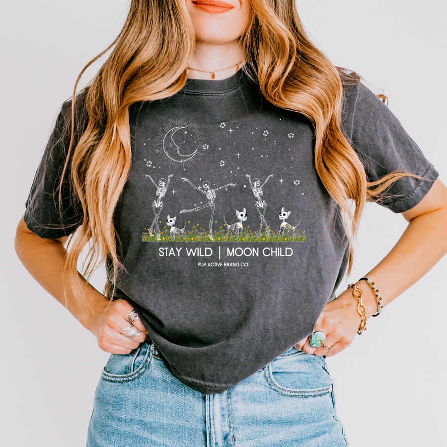 Stay Wild, Moon Child - Boxy Crop Tee