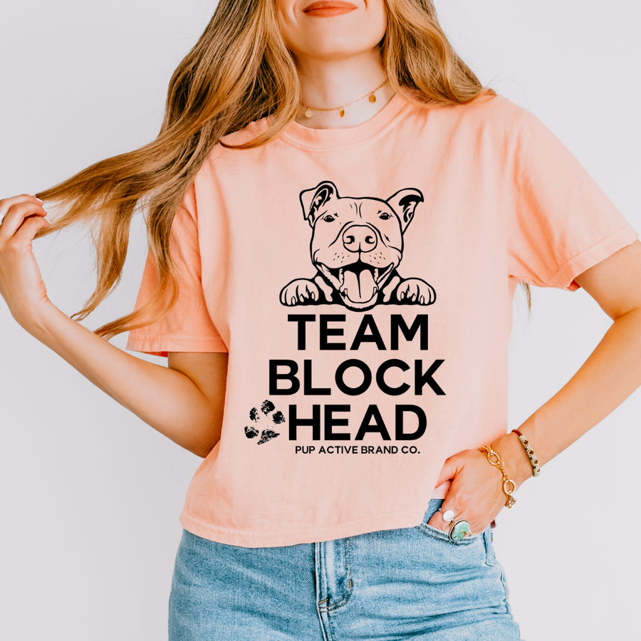 Team Block-head -  Boxy Crop Tee