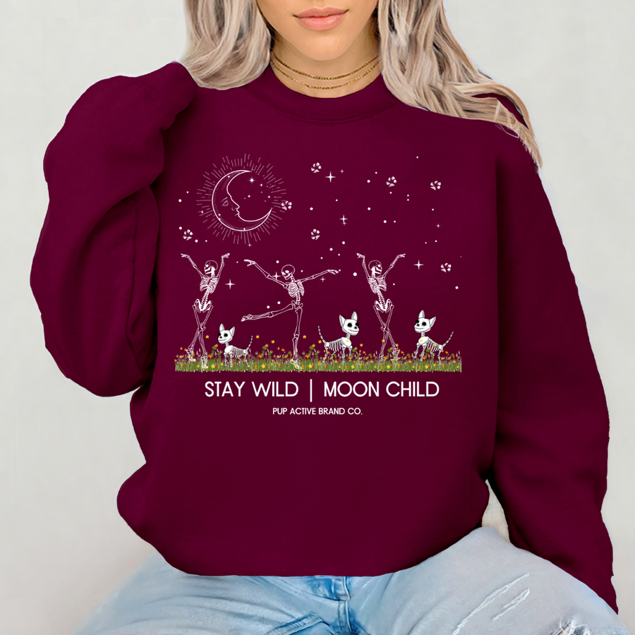 Stay Wild | Moon Child - Unisex Crewneck Sweatshirt