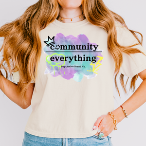 community OVER everything - Boxy Crop Tee